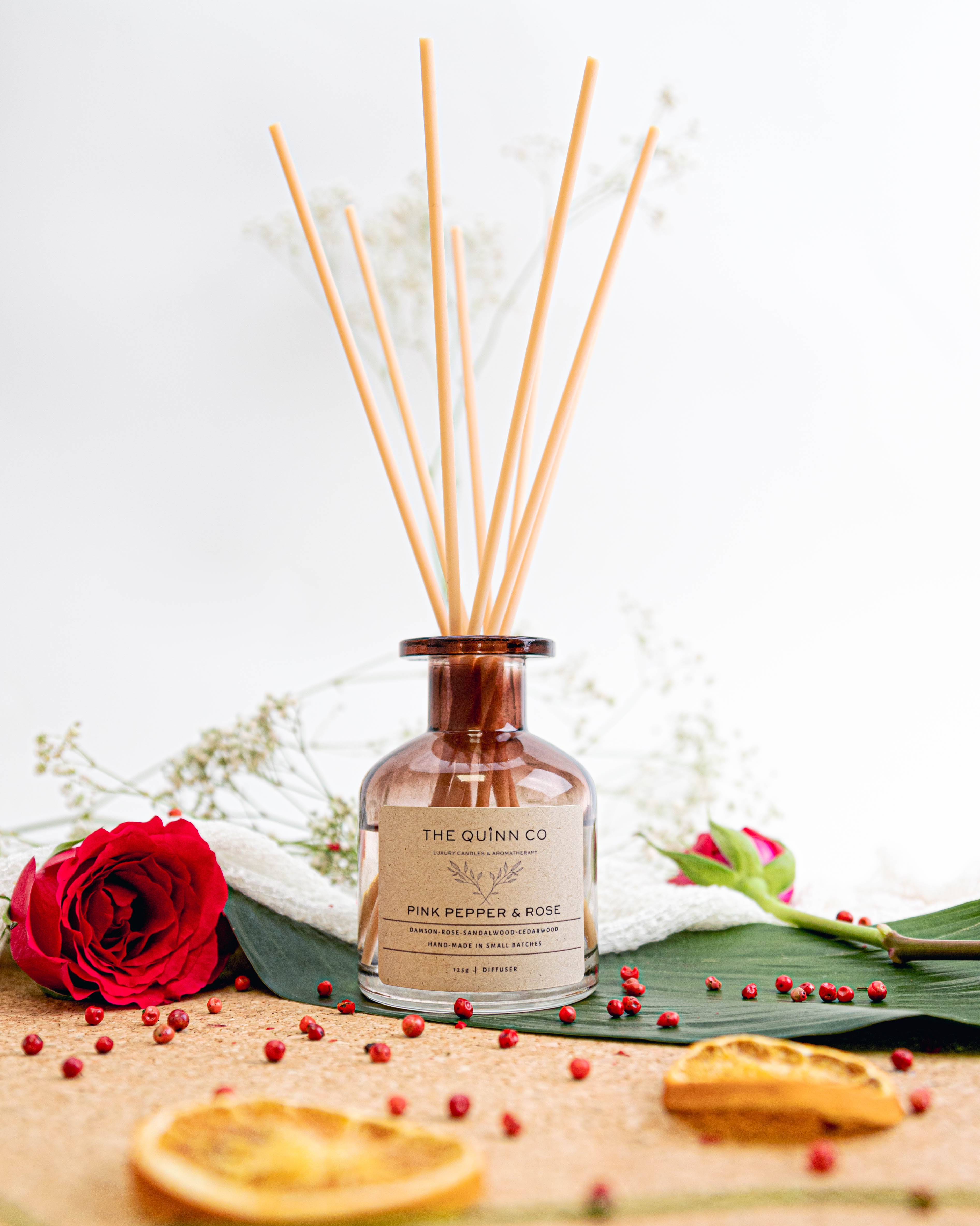 Pink Pepper & Rose Reed Diffuser – The Quinn Co